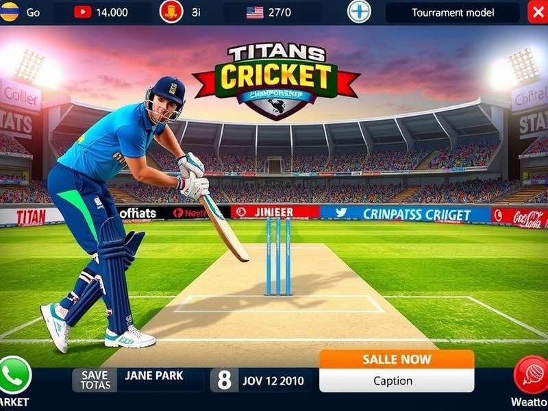 Titans Cricket Championship Tournament Mode